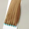 top grade Tape in hair extensions 40pcs / pack remy hair skin weft colors blonde Double Sides Adhesive brazilian indian human hair