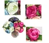 27 cm künstliche Pfingstrose, handgefertigte Blumen aus Seide, Zierblumen für den Innenbereich, Pfingstrose, Blumen, Festival, Lieferungen, kostenloser Versand SP02