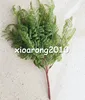 Real Touch Feeling Fern Blad Bunch 45cm / 17.72Length Artificial Flowers Greenery Evergreen Plant voor bruiloft centerpieces Decoratief groen