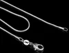 Intero: 20 pezzi di catena a serpente in argento sterling 925 da 1 mm 16 18 20 22 24 possono scegliere the226z