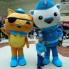 2018 Hot sale lively Octonauts Movie Captain Barnacles & kwazii Polar Bear Police Mascot Costumes Adult Size Free Shipping Best quality