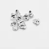Metalowe komponenty biżuterii Części Hurtownie Srebrny 5mm Uszy Plug Nuts Kolczyk Znajdowanie Plecaki Żelazo Materiał 500 sztuk / partia YSH0650