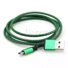 Unbroken Metal Connector Micro USB Braid Cables Bly för Samsung S20, S10, Not 20 Data och laddning 1m 2m 3m