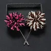 Handgemaakte doek bloem broche handgemaakte boutonniere stick pin klassieke broche corsage broche luxe herenaccessoires