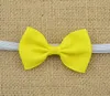 20pcs baby 2.5inch hair bow with mini Thin Elastic headbands girl hair accessorie bow flower hair band slender rubber hair ties PJ5283