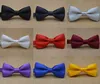 Fashion candy color dress folded Children Bow tie business Bow tie hotel waiter gentleman Ties solid colorChildren bow tie