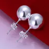 Brand new sterling silver plate 10M beads earrings DFMSE074 women's 925 silver Dangle Chandelier earrings 10 pairs a lot242D