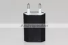 Зарядное устройство США ЕС Plug Real 5V / 1A высокое качество универсальный для iPhone мобильных телефонов 100 шт. / лот