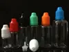 500pcs E 액체 애완 동물 Dropper 병 다채로운 Childproof 모자 긴 얇은 팁 명확한 플라스틱 바늘 Bottlesl 5ml 10ml 15ml 20ml 30ml 50ml