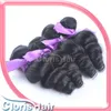 Loose Wave Human Hair Weave 2 Bundles Mix Length Unprocessed Wavy Malaysian Virgin Hair Weft Cheap Loose Curls Natural Hair Extensions Deals