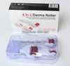 Set di rulli Derma 4 in 1 con 3 teste (1200 + 720 + 300 aghi) Rullo Derma Aghi in lega di titanio per la cura della pelle