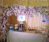 1 meter lång konstgjord simulering Cherry Blossom Flower Bouquet Wedding Arch Decoration Garland Heminredning Supplies6338548