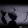 Vintage hommes femmes lunettes de soleil 62mm pilote Desinger miroir lunettes UV400 lentille lunettes de soleil 2e5 avec étuis bonne qualité3464837
