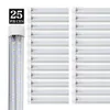 V-Shape 8ft led tube lights T8 Integrated cooler door design shop LED lights fixture 2ft 3ft 4ft 5ft 6ft 3000K 4000K 5000K 6000K
