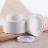 Pots de crème cosmétique en plastique blanc de haute qualité 15g 30g 50g avec couvercle, conteneur vide de Lotion Batom, bouteilles d'emballage d'échantillon