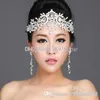 IN VOORRAAD 2014 Bruidskroon Prachtige Swarovski Bruidskristal Tiara Bruiloft Kroon Haaraccessoires CheapvProm Pageant Accesso325I