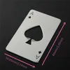 Chegam novas elegantes cartas de jogo de pôquer Ace of Spades Bar Tool Soda Beer Bottle Cap Opener Gift8475517