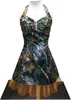 Knielanges Camo-Brautjungfernkleid mit Neckholder, Kristall-Abschlussball-Abendkleid, Realtree Forest Camouflage-Cocktail-Heimkehrkleid mit Tüllrock