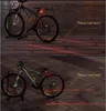 Bicycle Rear Lamp waterproof Bike Laser Tail Light Warning Lamp Led Flashlight add holder 7 flash mode Cycling Safety