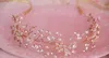 Lk extintivo real glamour tiaras de noiva cristais brilhantes princesa pérola strass coroa bandana acessórios para o cabelo festa weddi8146031