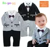 2019 herfst baby romper jongens gentleman lange mouw rompertjes kinderen ontspanning modellering klim kleding kinderen jumpsuits babykleding GR14