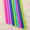 Hot ! Colored Food Grade Silicone Straw for 30oz cup Silica Gel Drinking Straw with brush free shipping