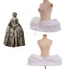 1pc Vintage White Crinoline Underskirt Sapticaat Acessórios para figuras femininas Mulheres Medieva