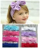 20pcs baby bronzin Metallic big bow Turban Twist Headband Head Wrap Twisted Knot Soft stripe Hairband chevron Headband HeadWrap FD6575