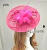 Vintage multi -kleuren bruidshoeden voor vrouw hoeden pilbox fascinator hoeden bruiloft gasten hoed formele avond hoofddeksels veer neerhoogt 2724338