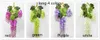 Fashion Romantic Artificial Flowers Simulation Wisteria Vine Longshort Plastic Silk Plant for Home Party Wedding Garden Decor9661909