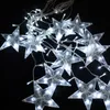 120LED 3M * 0,6m cortina icicle string luzes jardim de Natal lâmpadas estrela de cinco pontas decorações de festa de casamento