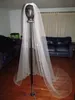 2018 Romantique OneLayer Voile De Mariée Cathédrale Longueur Tulle Strass Voiles De Mariage Bord Perlé Blanc Ou Ivoire Bride039s Veil 5695173