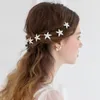 Silver Starfish Crystal Wedding Hair Pins Headpiece Do Wedding Bridal Headpiece Headpiece Weddukniowe Akcesoria Do Włosów Akcesoria do włosów