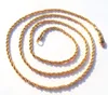 Thin 14k Yellow Gold Overlay Fine French Rope Long Twisted necklace Chain parts 100% real gold, not solid not money.