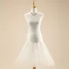 12pcs couleur mariage jupons robe robe de mariée jupon 3 niveaux genou longueur robe de mariée slip style cocktail jupon enfants jupon