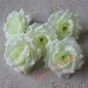 100pcs 10cm de rosa flor de rosa flor flor de Natal Decoração de casamento Bola de beijo de beijo fazendo ouro prateado white1051227