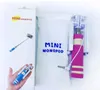 the smallest mini extendable foldable all in one monopod for Ios android universal selfie stick support iphone 6 S6 EDGE NOTE 4 5 mini 50pcs
