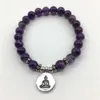 Bracelet Mala de Yoga, Design tendance, anti-Stress, méditation, perles en pierre naturelle, cadeau de mariage Unique, SN1196