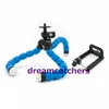 Hållare Flexibel Octopus Tripod Bracket Selfie Stand Mount Monopod Kamera Stativ Flexibelt ben Stativ Tillbehör Till Iphone 6s Samsung Kamera