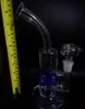 Boll Perc Glas Vattenrör Bong Hookah Perc Shisha Bent Neck Bubbler 18.8mm Kvinna Joint I lager