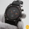 Großhandel 1 Stück schwarz neue heiße Luxus V6 Black Gladiator Männer Sport Leder Militäruhr kostenloser Versand