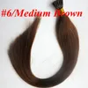 Pre Bonded I Tips Human Hair Extensions 50g 50Strands 18 20 22 24INK RIGHT BRAZILIAN Indiskt mänskligt hår
