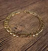 21CM Copper Gold Plated Link Chain Bracelets for Men Ethnic Cool Charm Hand Wristband Boys Jewelry