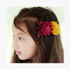 Girls Flowers Hair Accessories Boutique Hair Bows 2016 New Children Hair Clip Crown Princess Hairpin Children Party Accessories H085