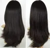 10a klass Human Hair Black Color#1B Bästa Sheitels 4x4 Silk Top Jewish Wigs Finest Mongolian Virgin Hair Kosher Wigs Free Frakt