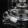 Bongs de agua de vidrio Pipas para fumar con percolador de peine y herramienta de acero inoxidable Pipas de agua de vidrio para fumar tabaco y plataforma petrolera