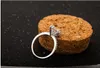 Bruids Bruiloft Sieraden Mode Crystal Ring Cubic Zirconia Ringen Rhinestone Verzilverd Ring voor Dames Engagement Party Sieraden