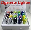 Cigarette Lighters USB Rechargeable Battery Electronic Cigarettes Lighter Windproof Flameless No Gas Fuel ABS Flame Retardant Plastic