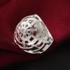 Free Shipping New 925 Sterling Silver fashion jewelry Hollow silver ring hot sell girl gift 1495