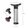 Wijnvacuümstopper Vacuümpomp Sealer Saver Preserver Silicone Flessen Stopper Cork Roestvrijstalen Bar Gereedschap Accessoires Benodigdheden Geschenkset